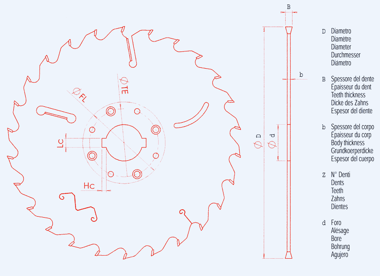Descrizione Tecnica di una Lama Circolare